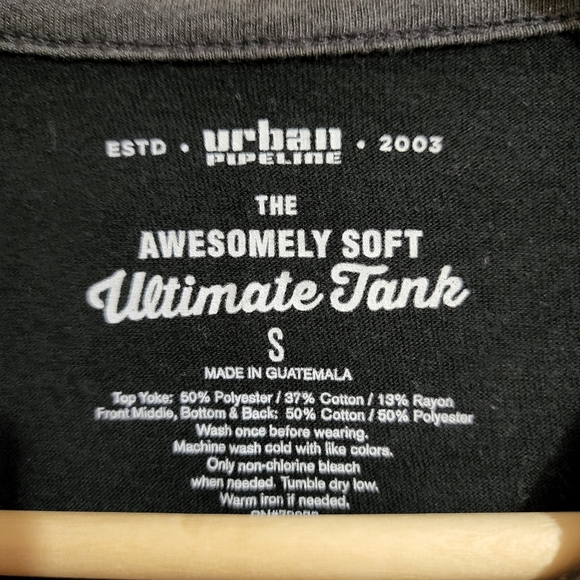 Urban Pipeline Black and grey tank top Size S - Picture 3 of 6